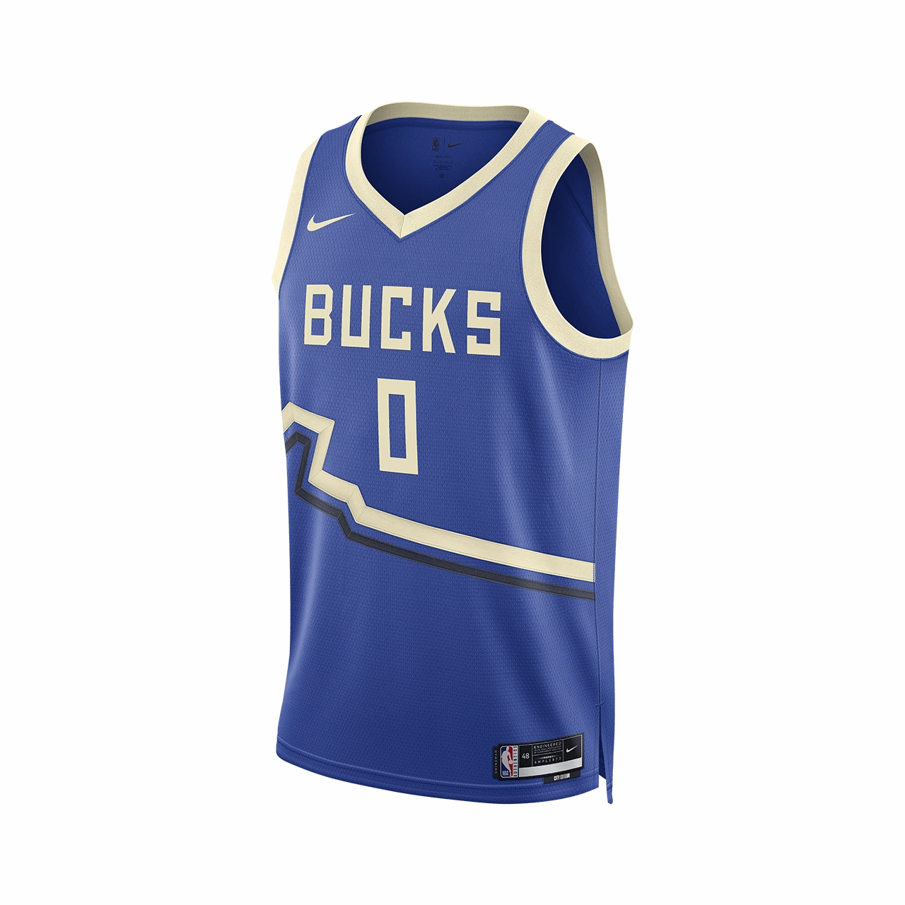 Nike Dri-FIT NBA 2024/25 City Edition Swingman Jersey - Damian Lillard Milwaukee Bucks breath easy area saturation
