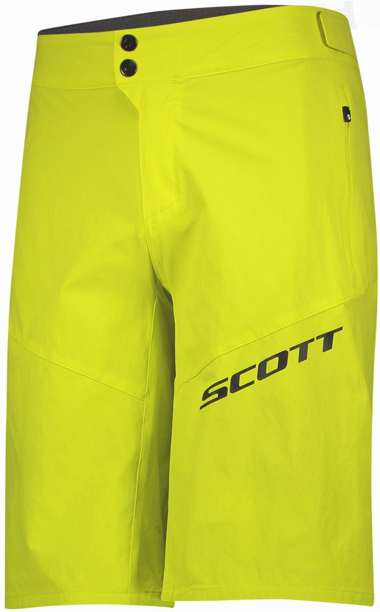 Scott Endurance Loose Fit Padded Mens Cycling Shorts - Yellow AntiChafing Seams Adaptable