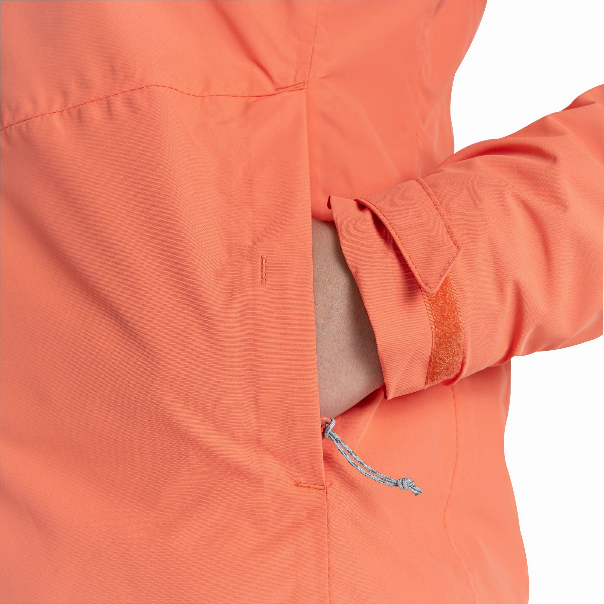 Craghoppers Loretta Womens Waterproof Jacket - Orange Flat Lock Stitching Active Style