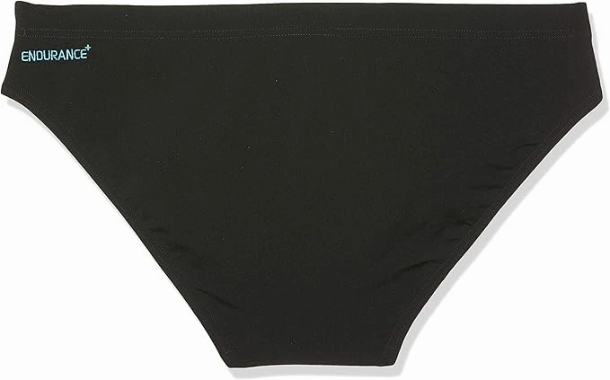 Non Slip Waistband Speedo Boom Splice Mens Swim Brief - Black