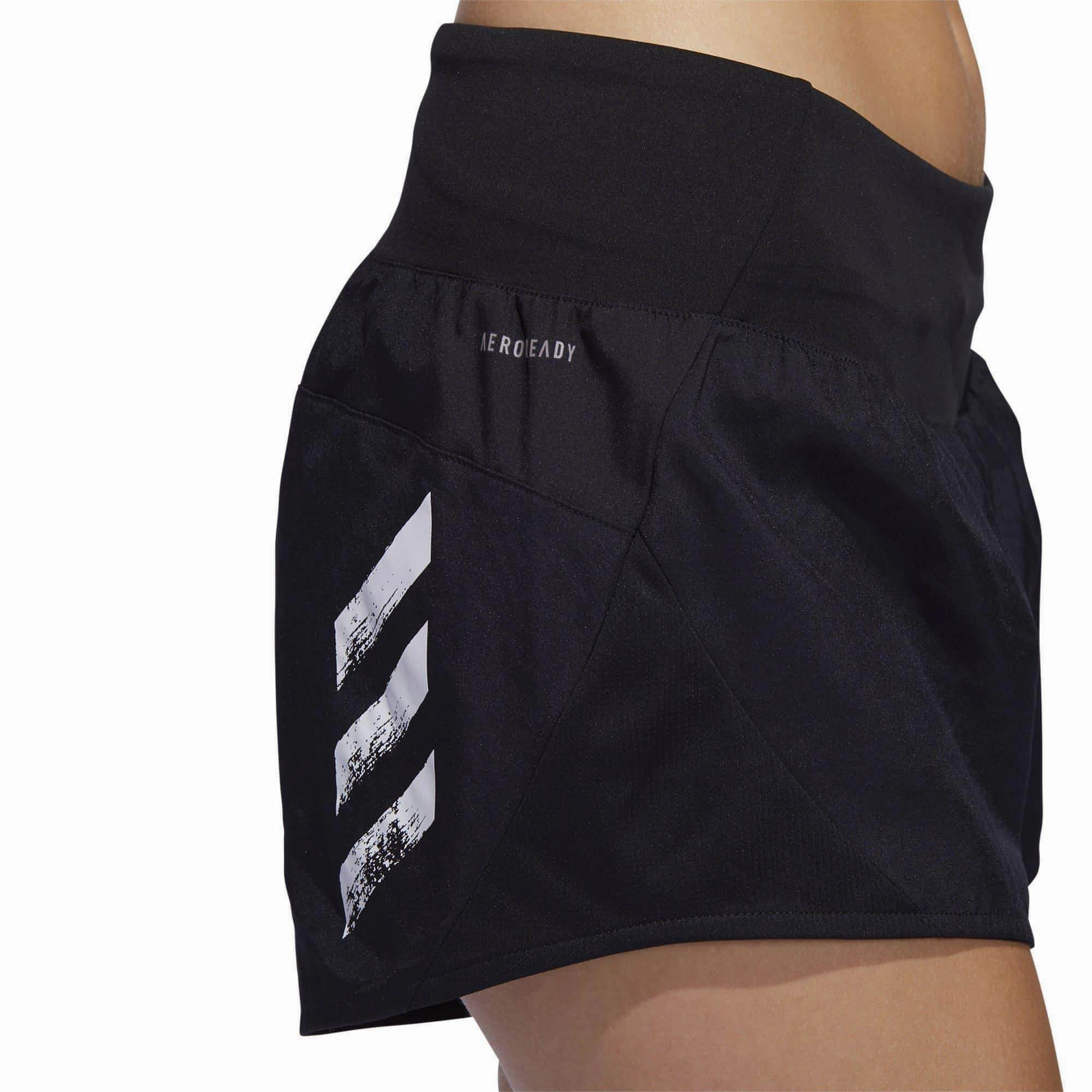 Thermoregulating Fabric Casual Style adidas Run It 3 Inch Womens Running Shorts - Black