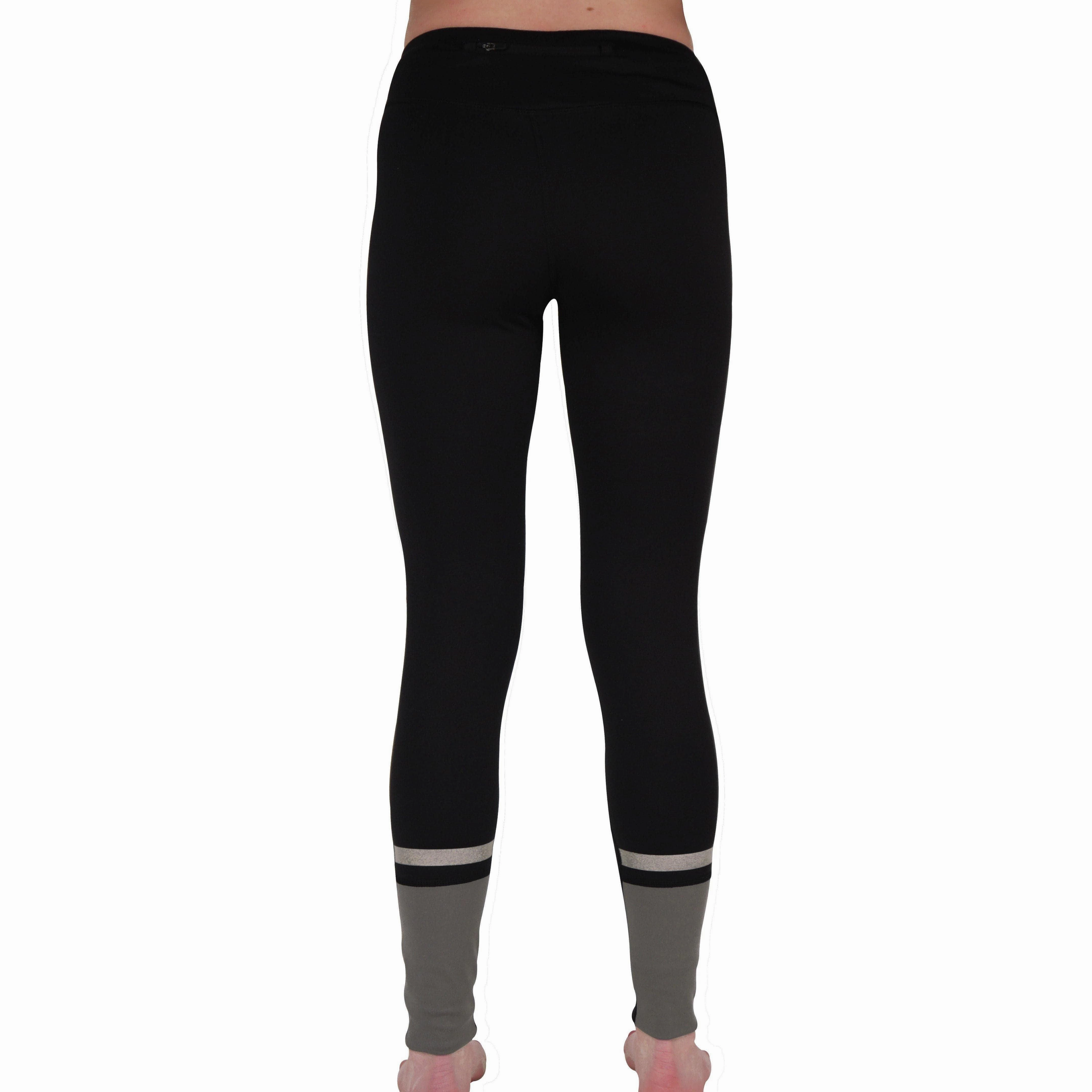More Mile Power Womens Long Running Tights - Black Comfortable Stretch