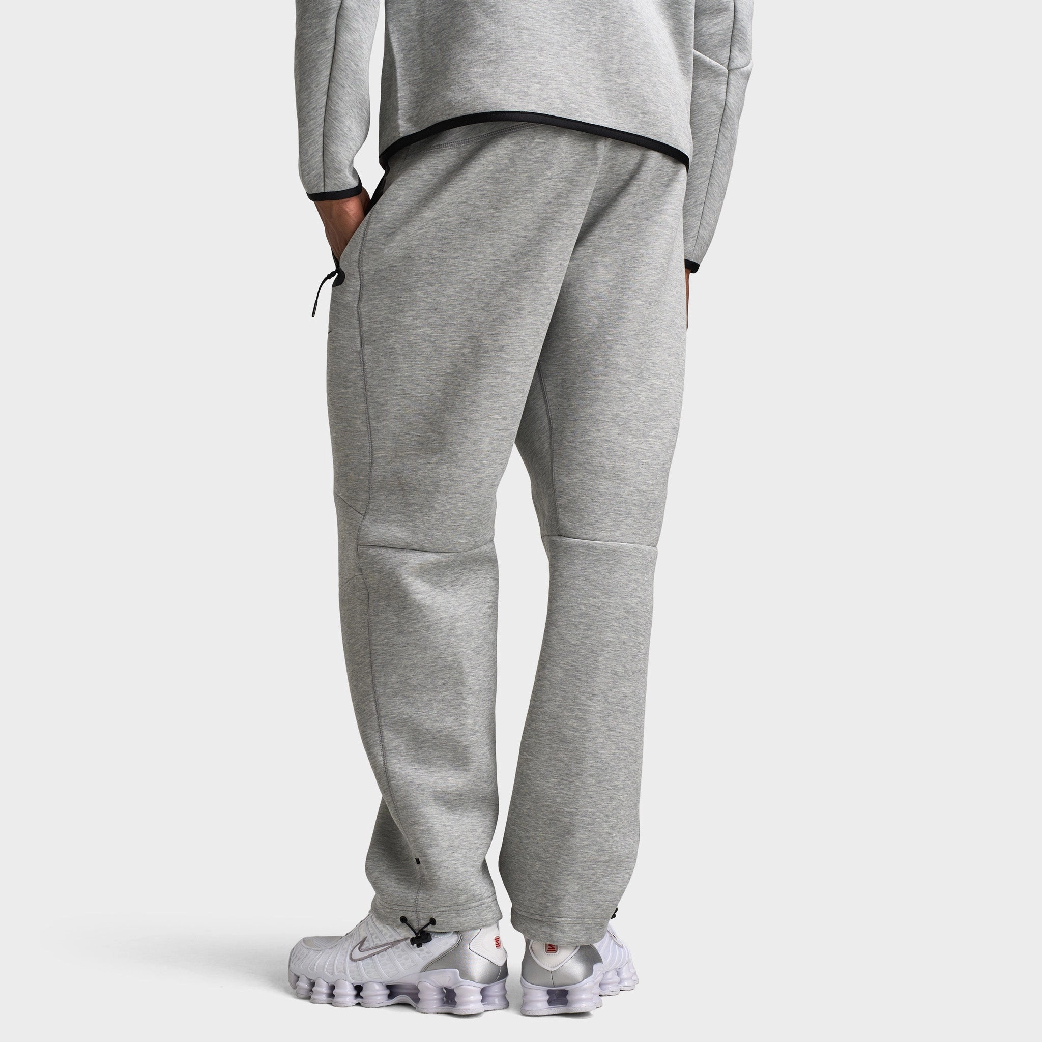 Nike Tech Fleece Open Hem Joggers Dark Heather Grey / Black Polypropylene