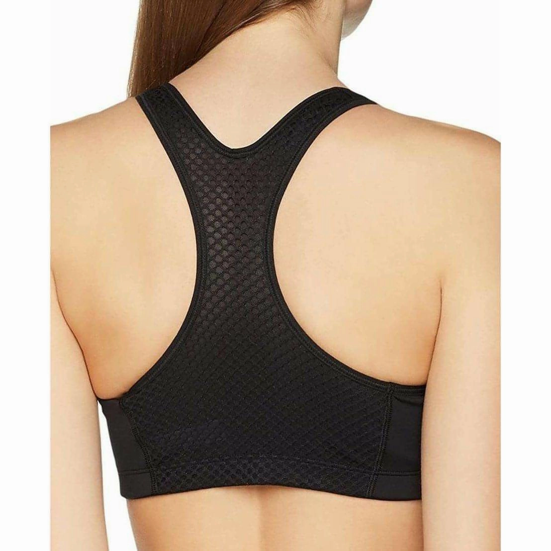 High-Quality Materials Shock Absorber Active Crop Top Womens Sports Bra - Black