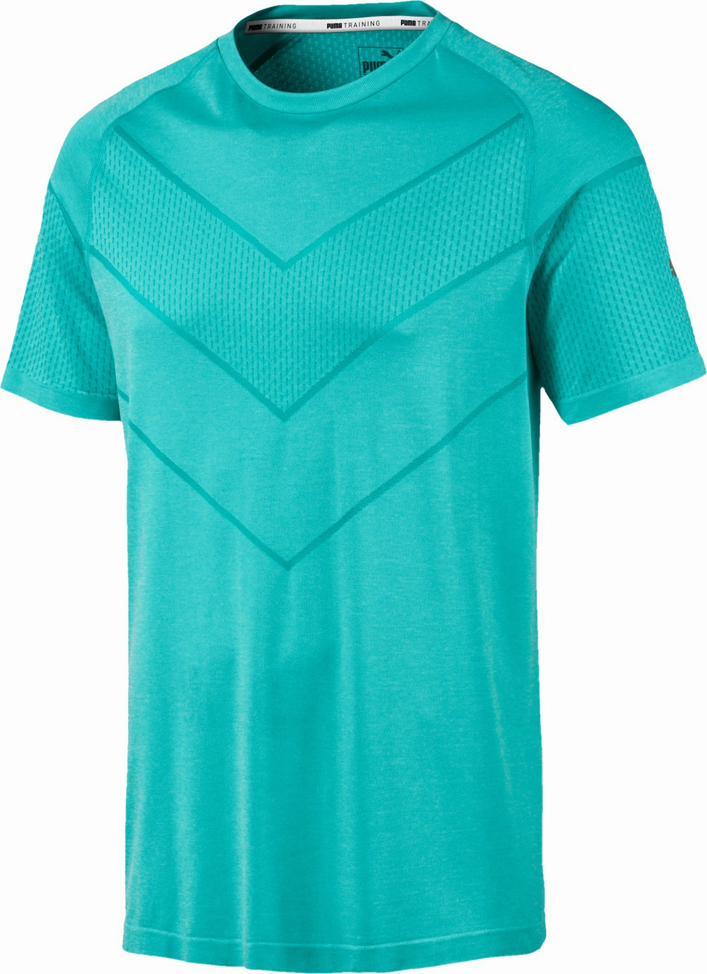 Airflow Vents OdorControlClothing Puma Reactive evoKNIT Short Sleeve Mens Training Top - Blue
