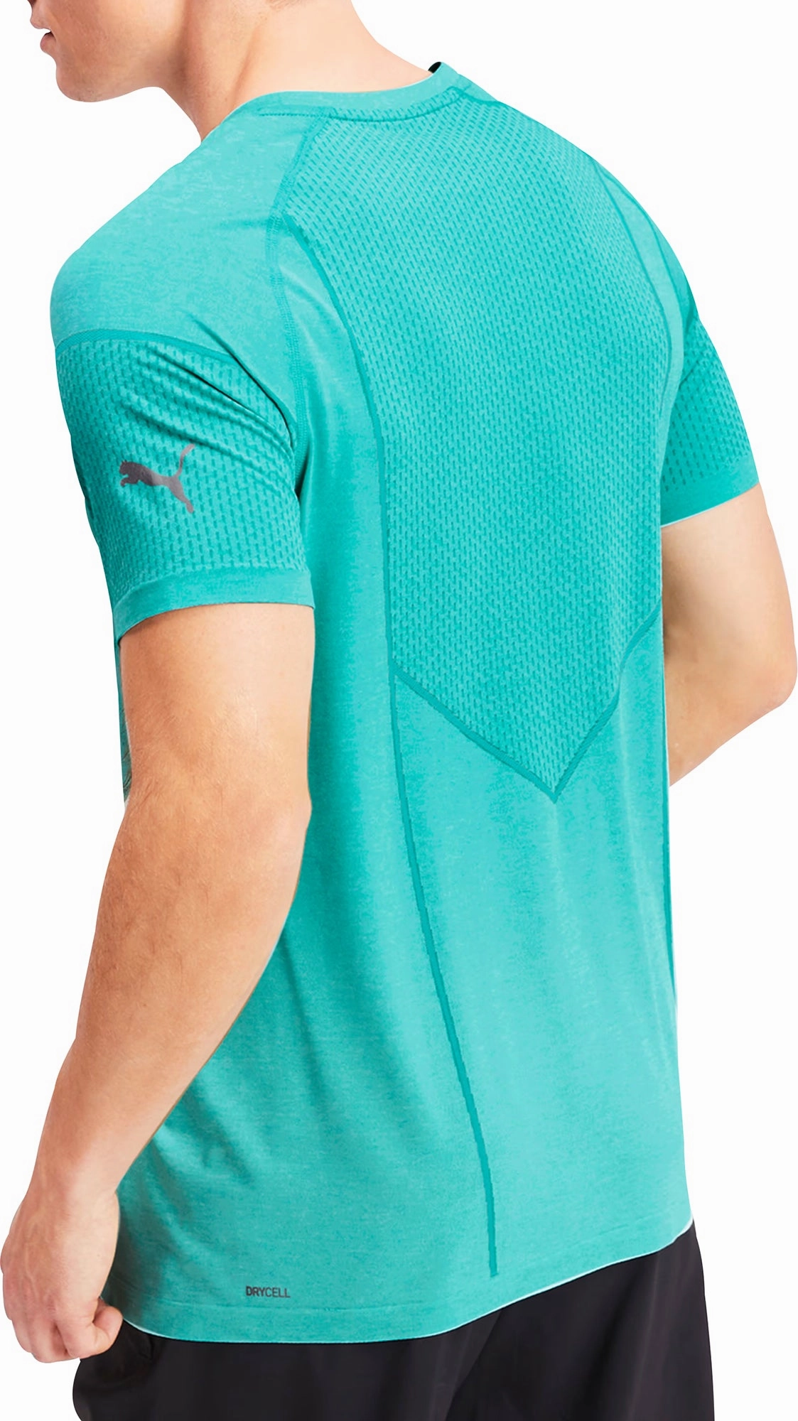 Puma Reactive evoKNIT Short Sleeve Mens Training Top - Blue AntiPilling Technology CompressionEnhanced