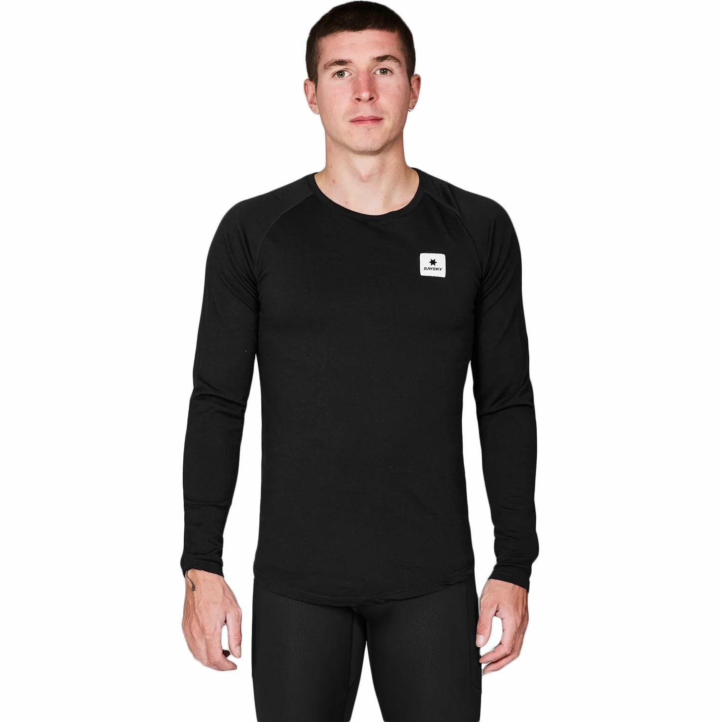 Convertible Style SAYSKY Men's Merino Base 165 Top Black