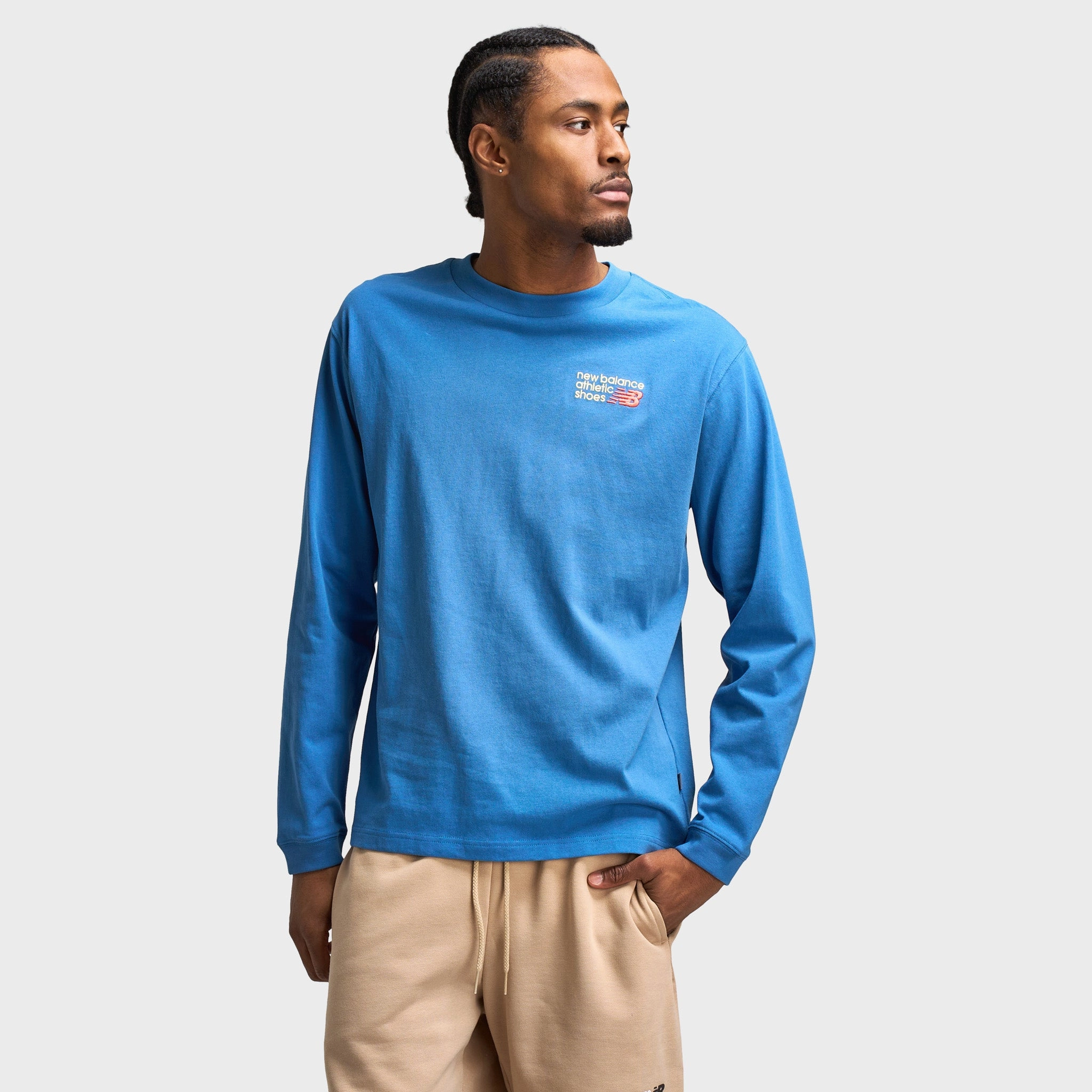New Balance Athletics Premium Back Logo Long Sleeve battlefield