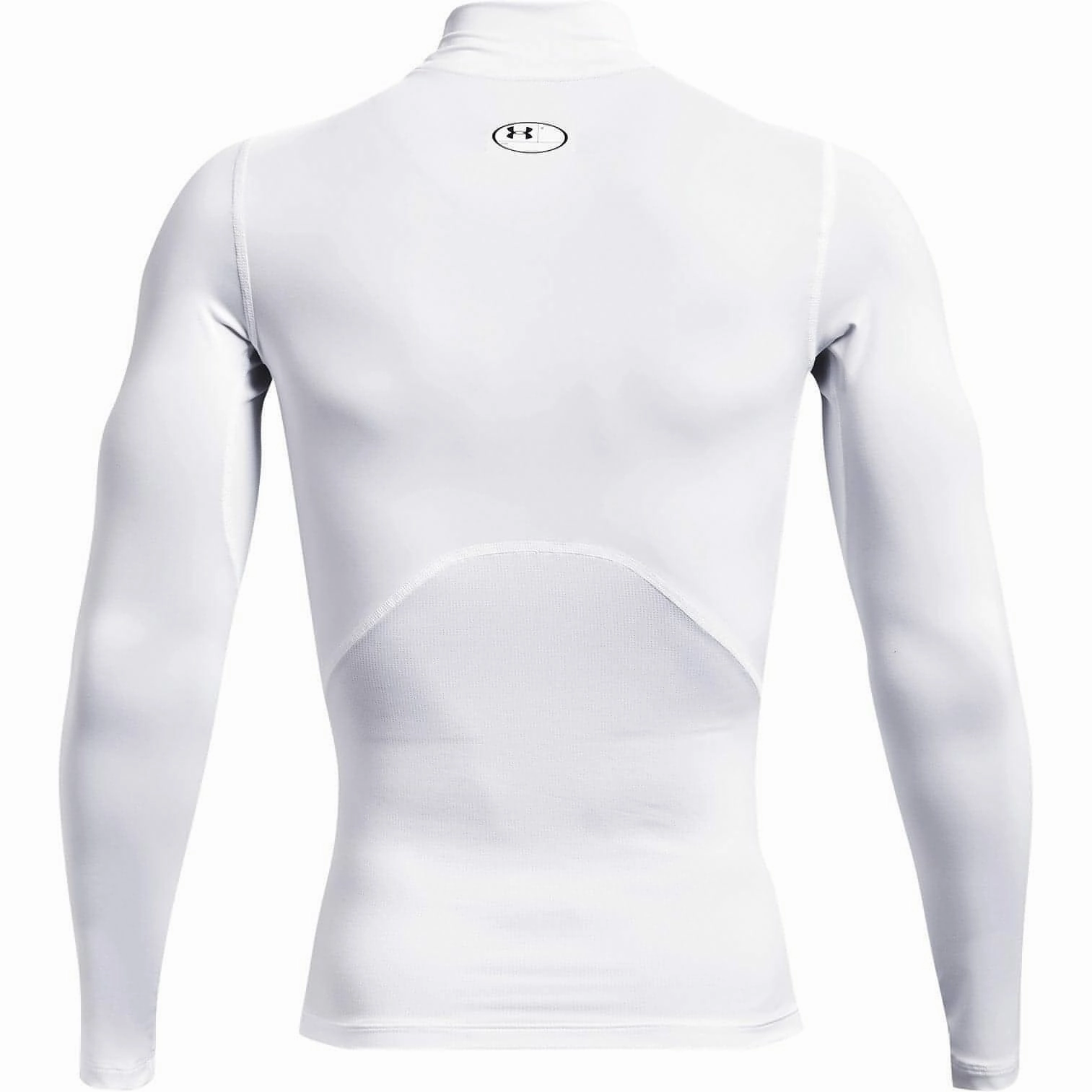 Zen Glow AbrasionResistant Fabric Under Armour HeatGear Mock Long Sleeve Mens Training Top - White