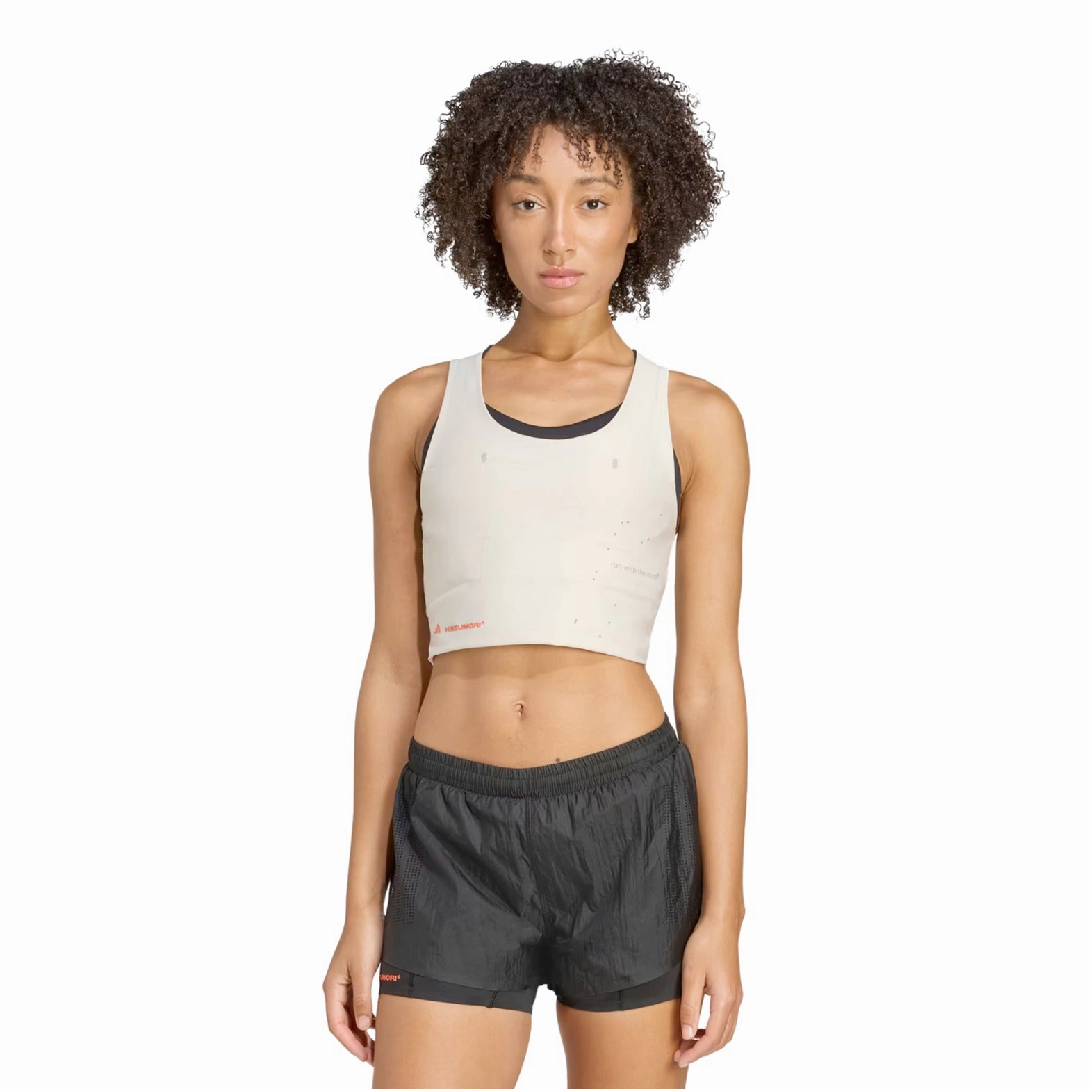 Adjustable Waistbands spring fresh Women's Adi365 H.Koumori Running Crop Alumina