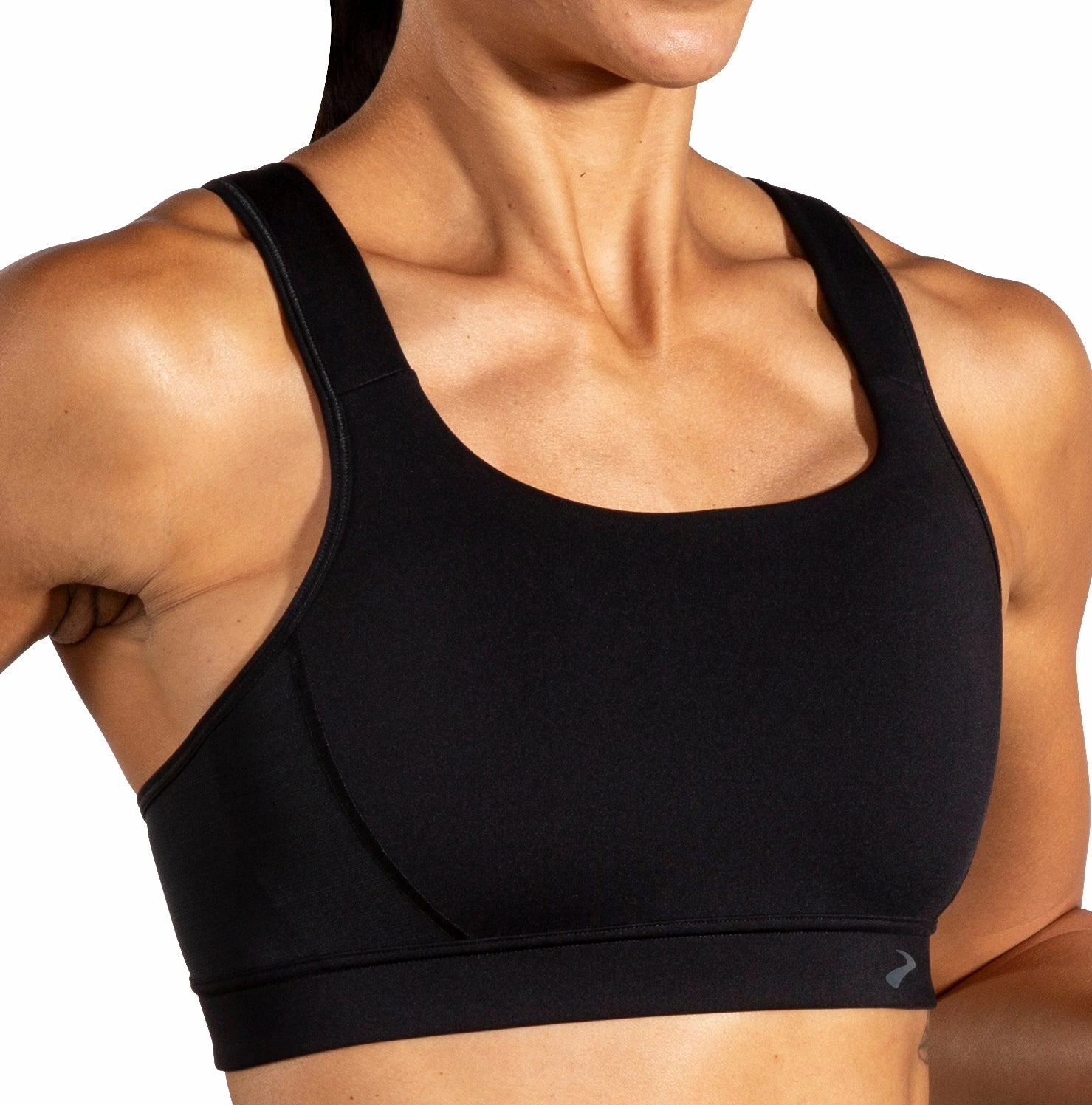 Market Brooks Convertible 2.0 Womens Sports Bra - Black