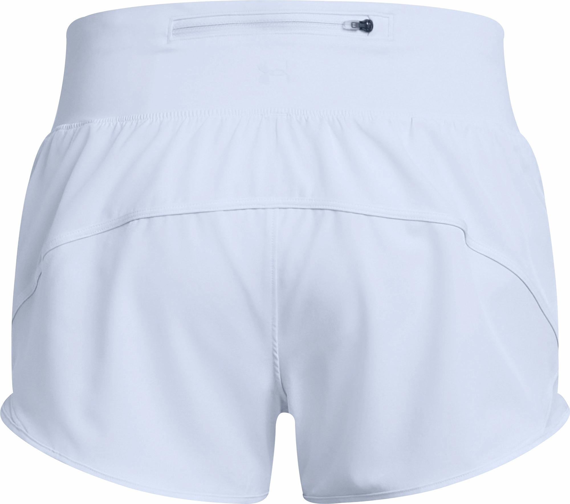 Under Armour Launch Pro 3 Inch Womens Running Shorts - Blue Zipper pockets
