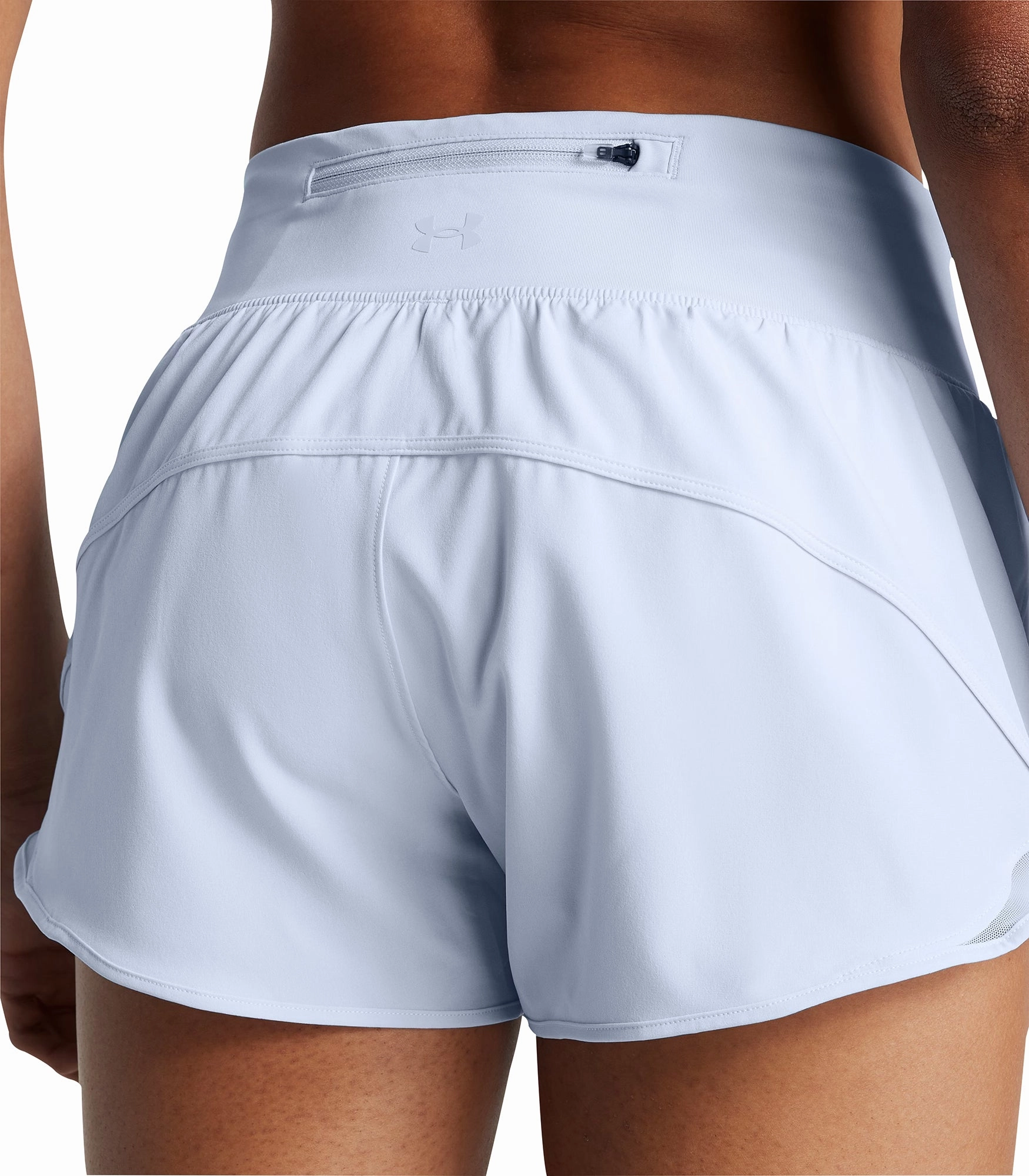 Under Armour Launch Pro 3 Inch Womens Running Shorts - Blue Outdoor Vibe Breathable fabric