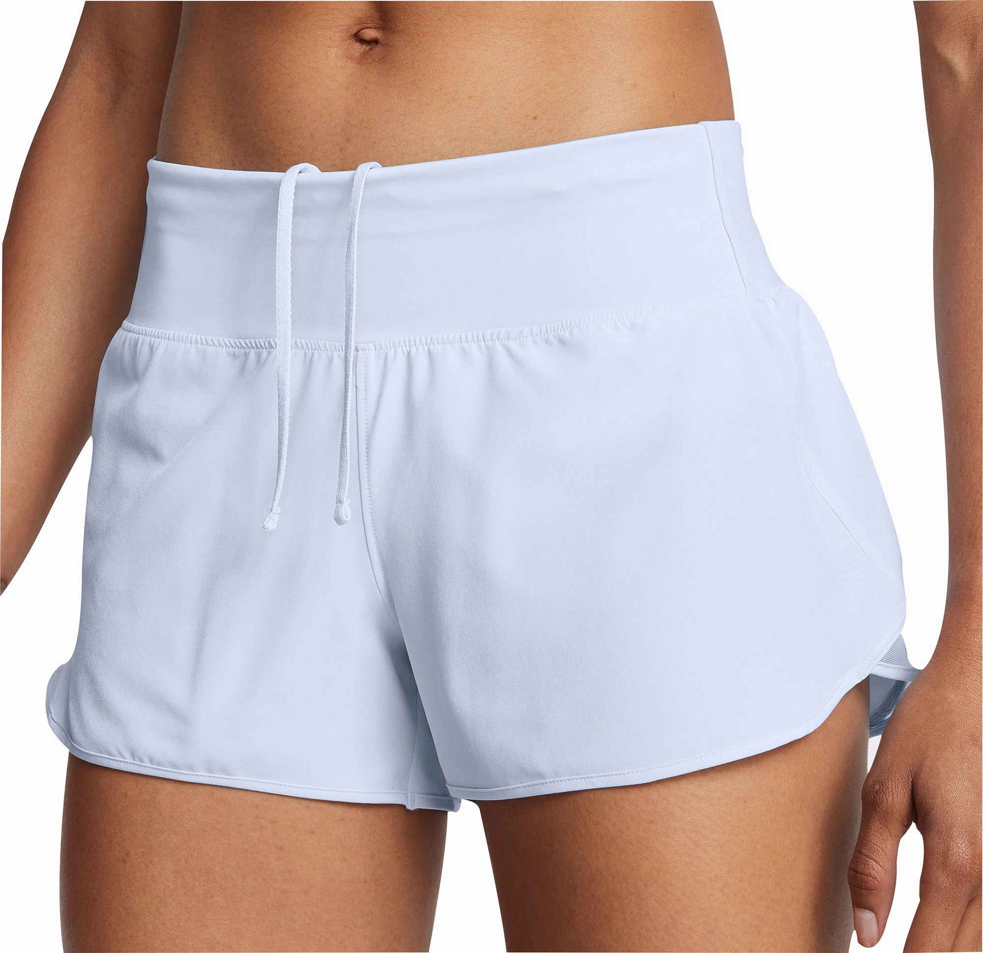 Yarn Dyed Pattern Dual Zone Ventilation Under Armour Launch Pro 3 Inch Womens Running Shorts - Blue