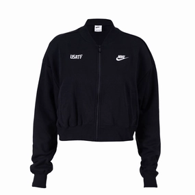 Loose cut Nike USATF Women's Oversized Cropped Full-Zip