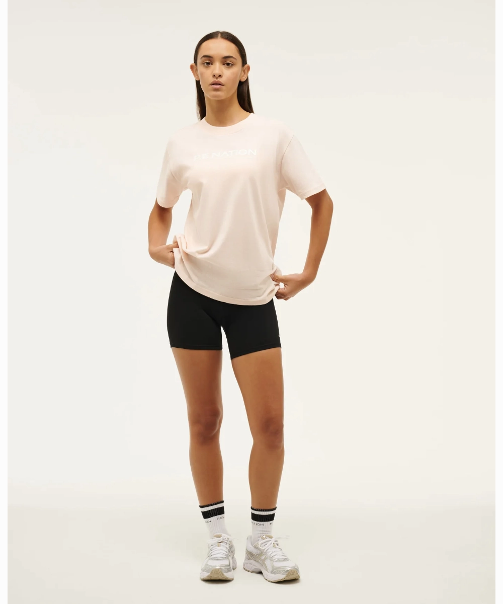 TearResistant Material P.E Nation Aero SS Tee (Blush/White)