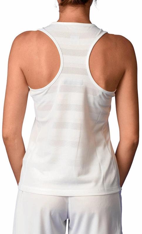 adidas T19 Womens Training Vest Tank Top - White WrinkleFree Fabric
