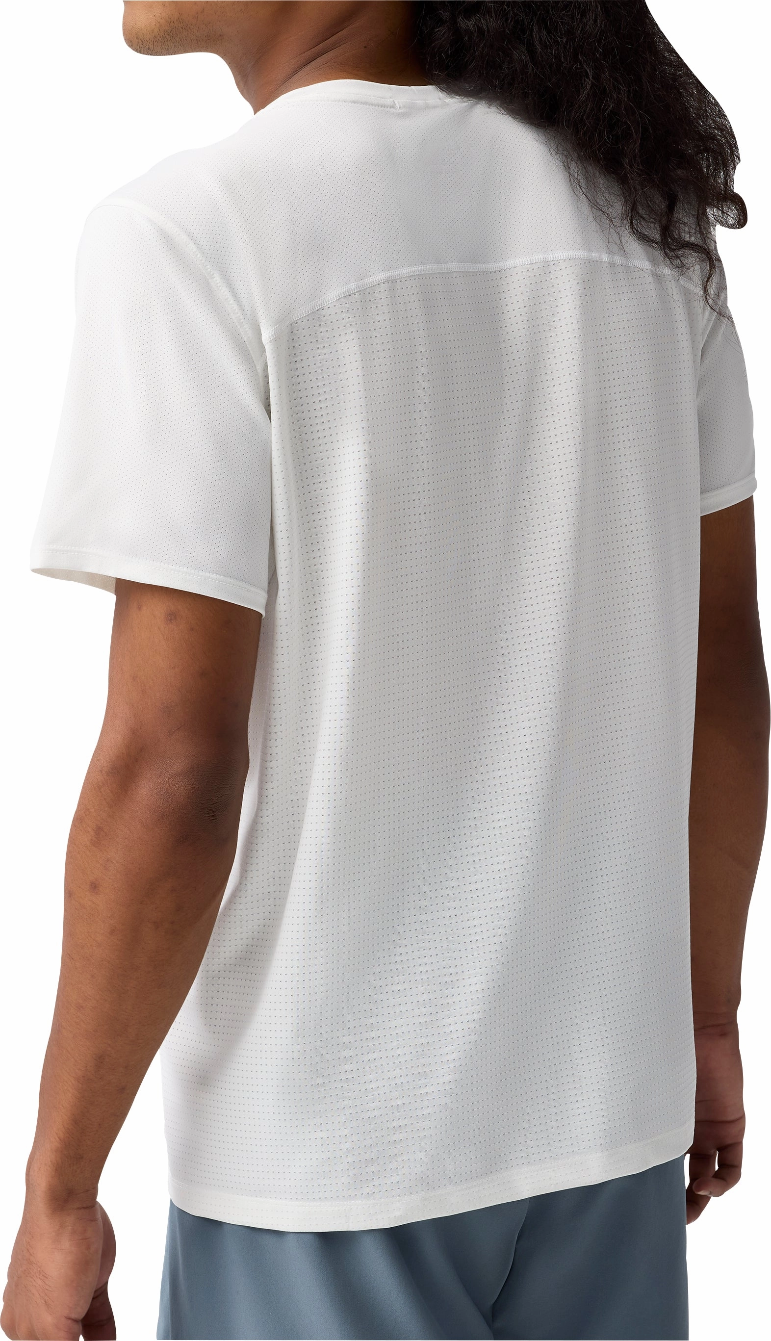 Brooks Atmosphere 3.0 Short Sleeve Mens Running Top - White loose fitting Gym clothing