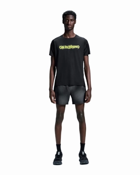 Contrast Stitch Accent Elasticated Trim Men's Performance T Lumos