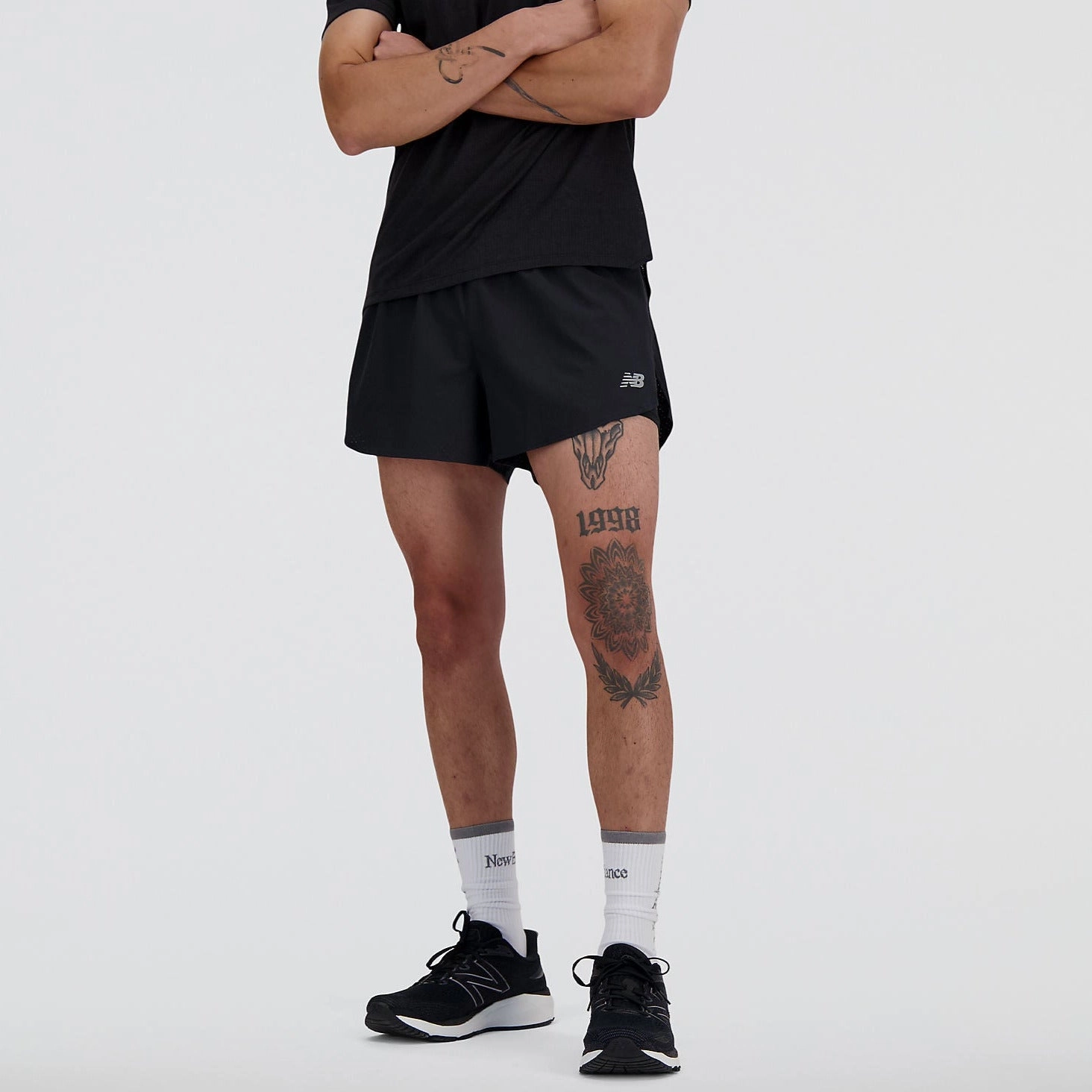 Stylish Outfit New Balance Men's RC Split Short 3"