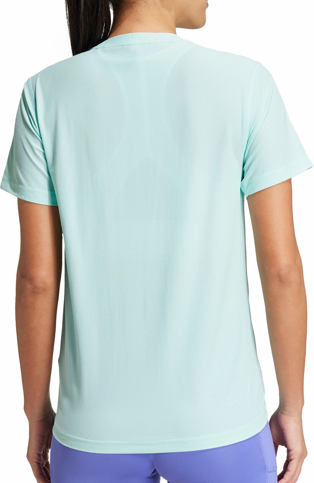 adidas Own The Run Short Sleeve Womens Running Top - Green Sustainable Dye Process