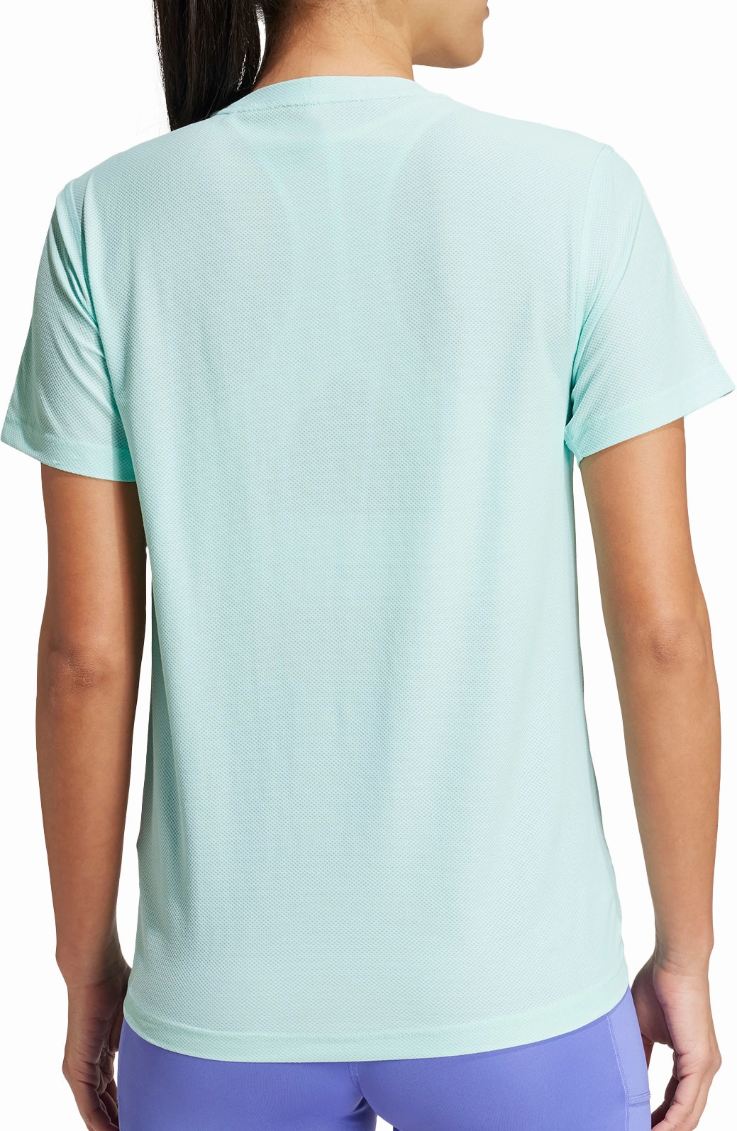 roller skating adidas Own The Run Short Sleeve Womens Running Top - Green