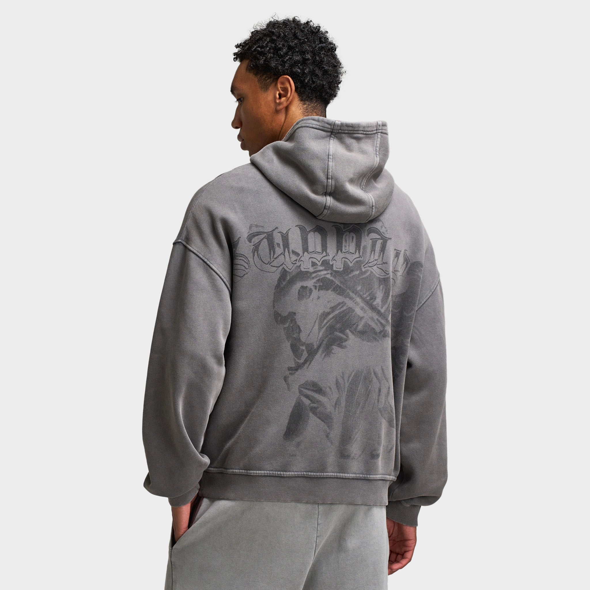 Supply & Demand Dagga Hoodie / Washed Iron Gate MultiPocketStyle