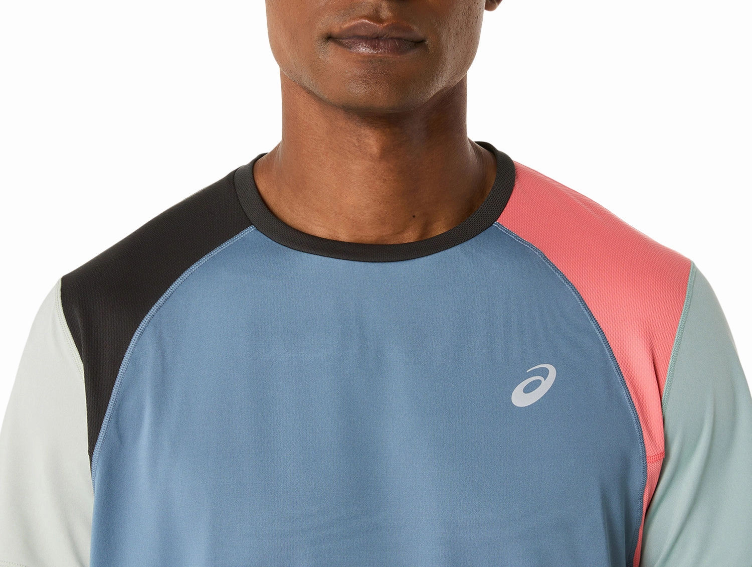 Asics Shikisai Short Sleeve Mens Running Top - Blue Simple Fashion Lightweight Wear