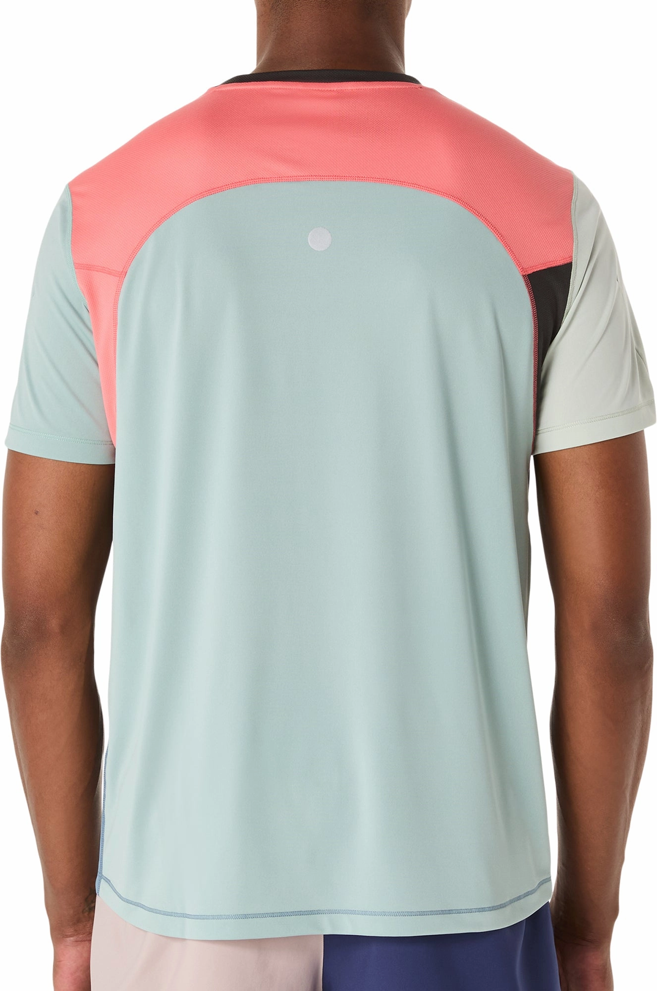 Edgy Classic Layer Asics Shikisai Short Sleeve Mens Running Top - Blue
