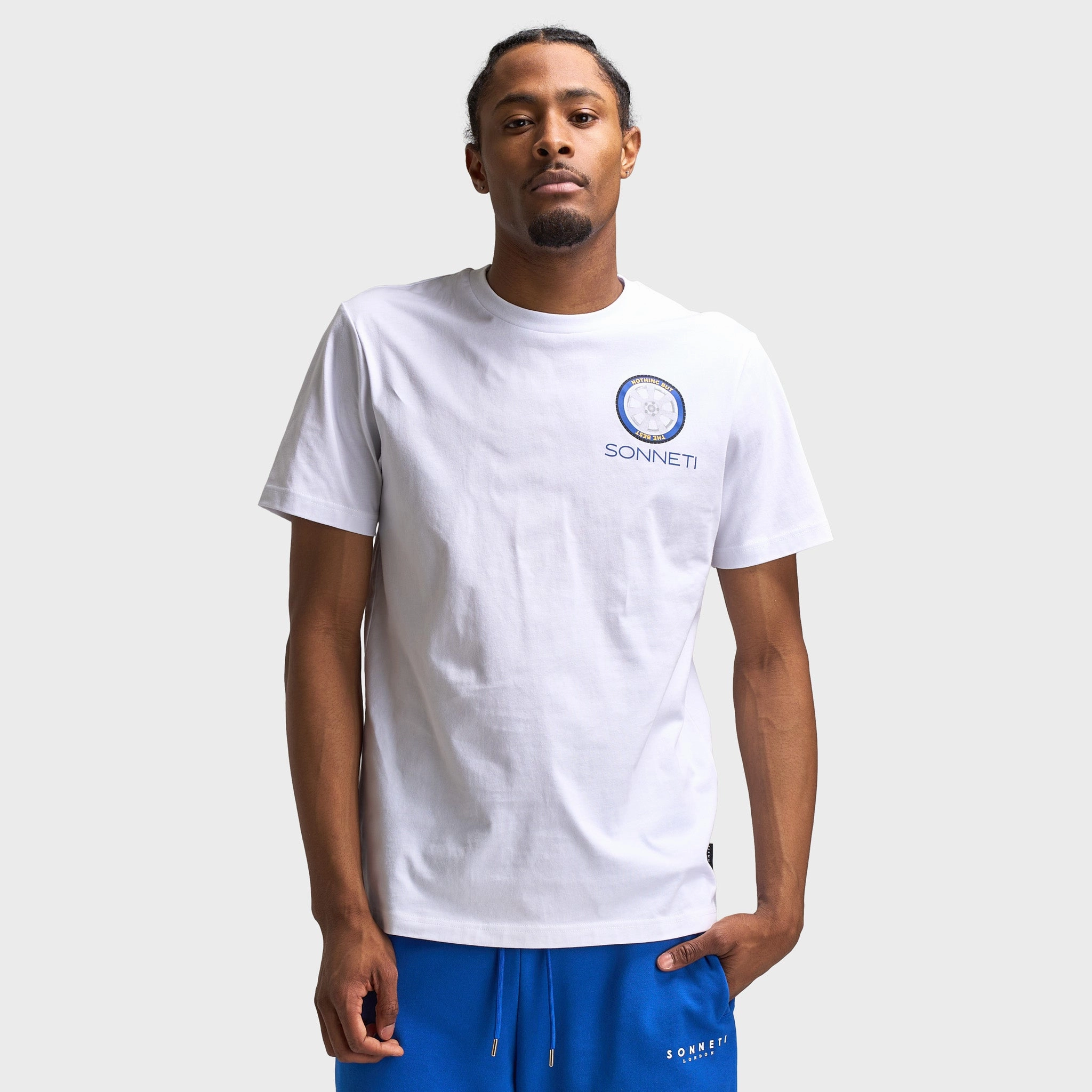 Dynamic Fit System Quick Release Vents Sonneti Wheeler Graphic T-Shirt / Optic White