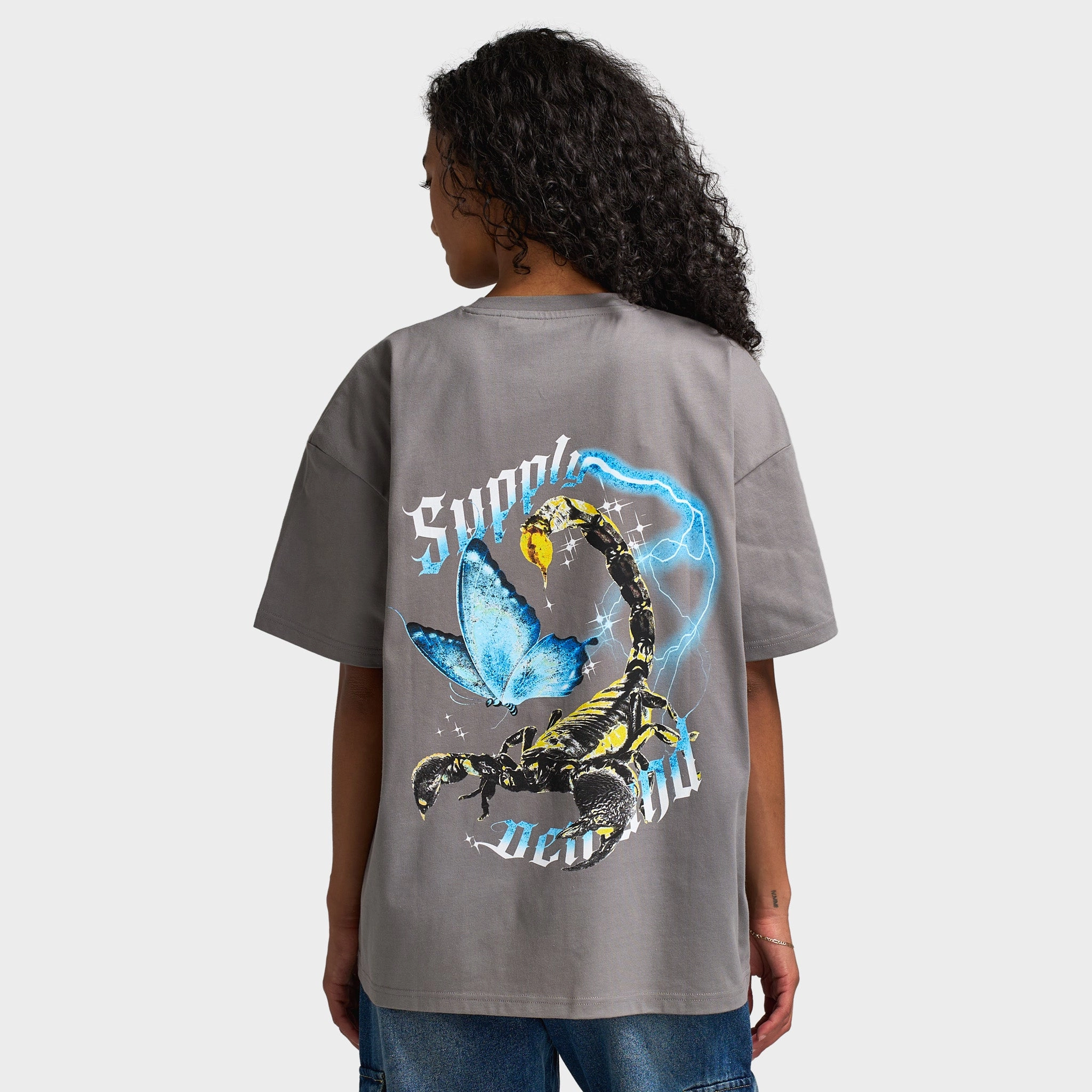 Supply & Demand Women's Scorp Tee / Distressed Grey funky
