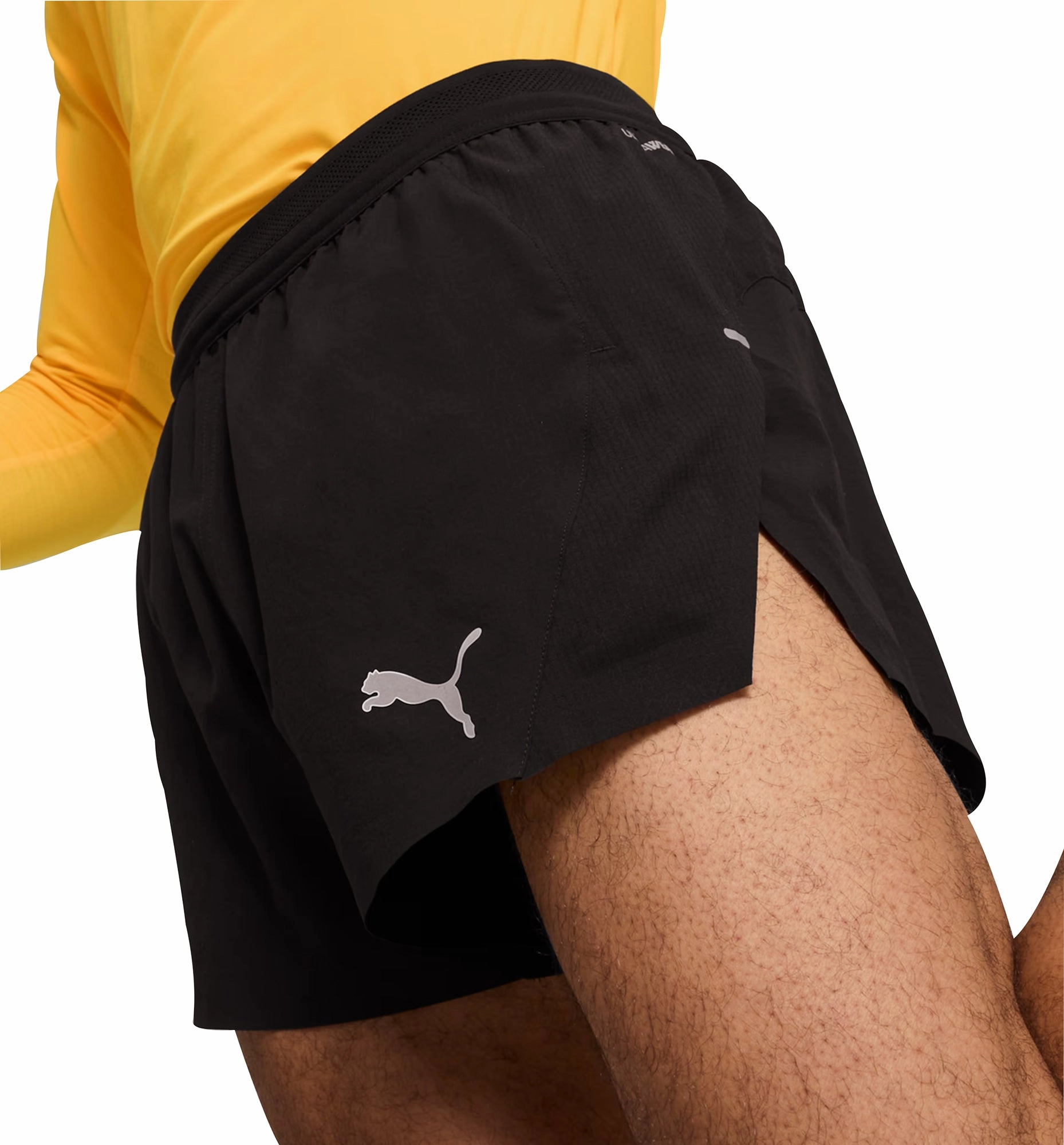 Anti Odor picnic clothes Puma Run Ultraweave Velocity 3 Inch Mens Running Shorts - Black
