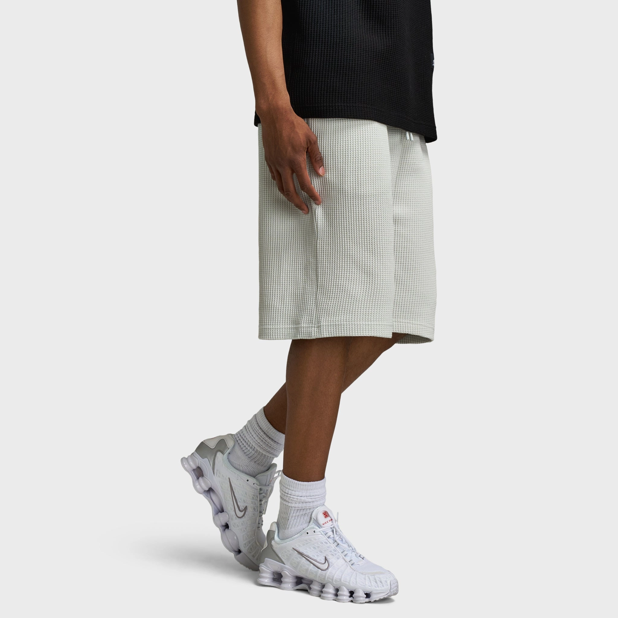 Hoodrich Chroma Oversized Waffle Shorts Dawn Blue / Black Birthday gift