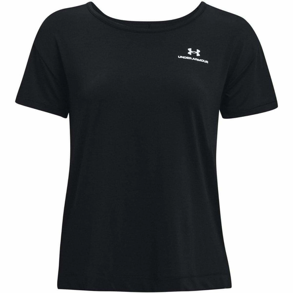 Under Armour Rush Energy Core Short Sleeve Womens Training Top - Black Picnic Fun