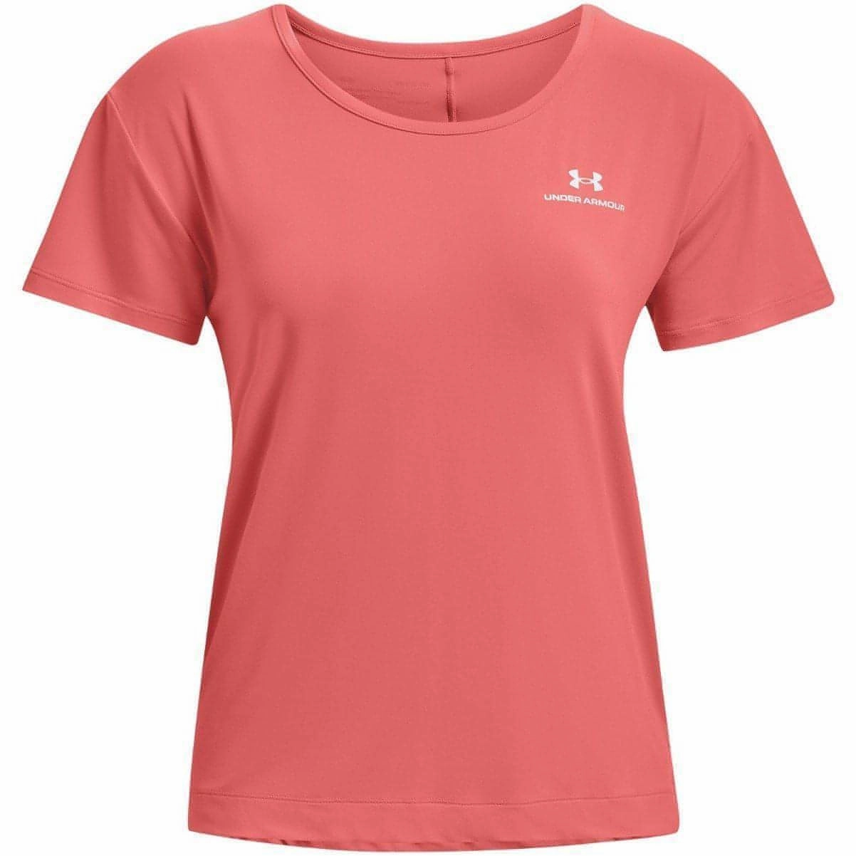 StaticResistantLining MoistureManagementSystem Under Armour Rush Energy Core Short Sleeve Womens Training Top - Pink