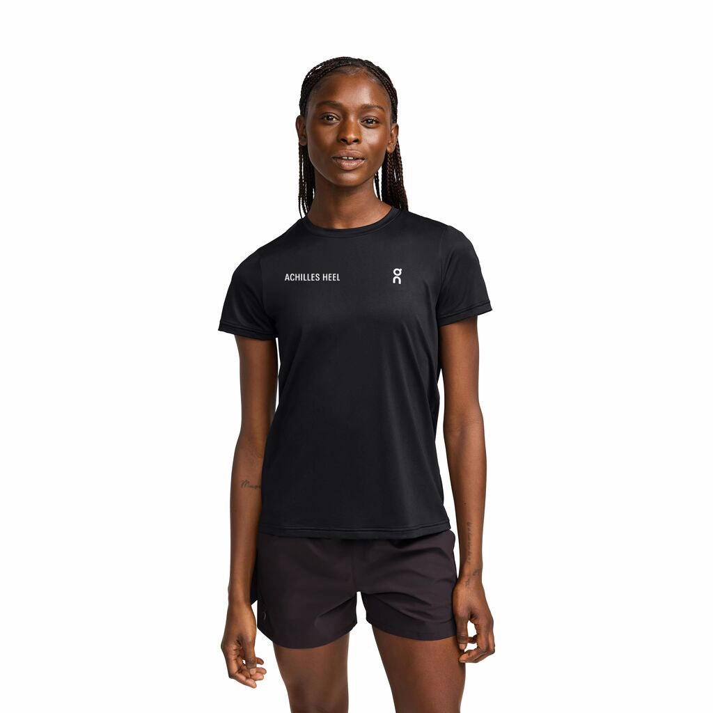 Holiday Ease Plane Mood On x Achilles Heel Run Club Women's Core Tee Black