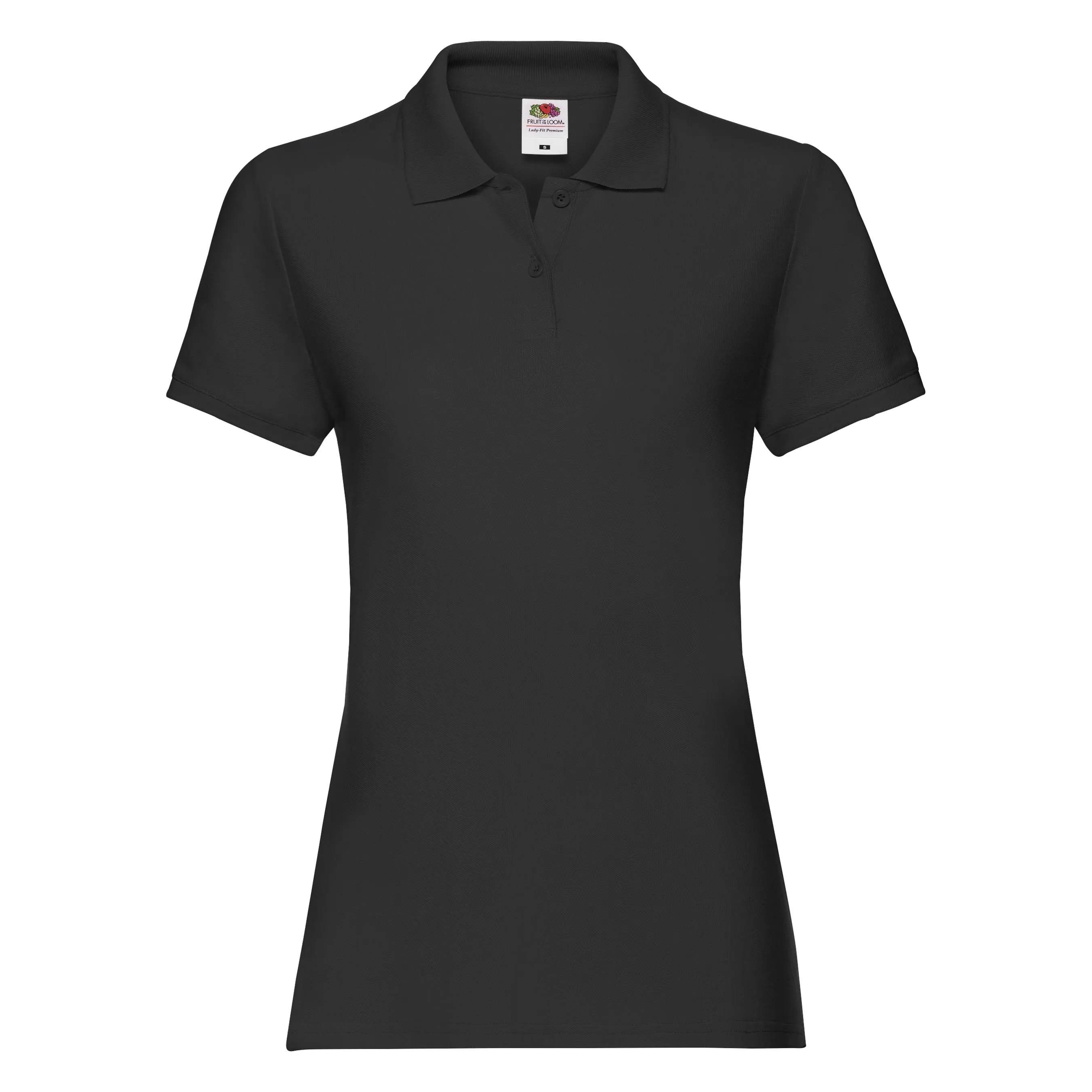 Lady-Fit Premium Polo | BLACK Story Mood VentilatedKnit
