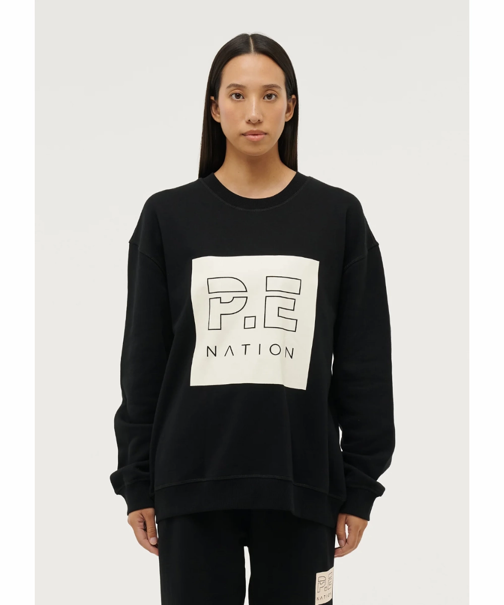 P.E Nation Cut Shot Sweat (Black) Icon Fit UVProtectionFinish