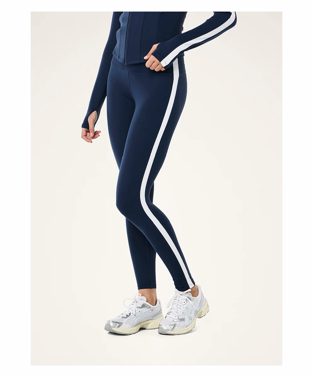 AntimicrobialTreatment P.E Nation Highgate F/L Leggings (Dark Navy/ Optic White)