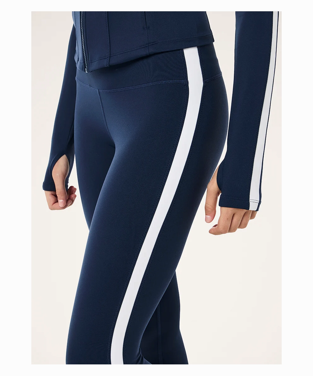 AbrasionResistantThread P.E Nation Highgate F/L Leggings (Dark Navy/ Optic White)