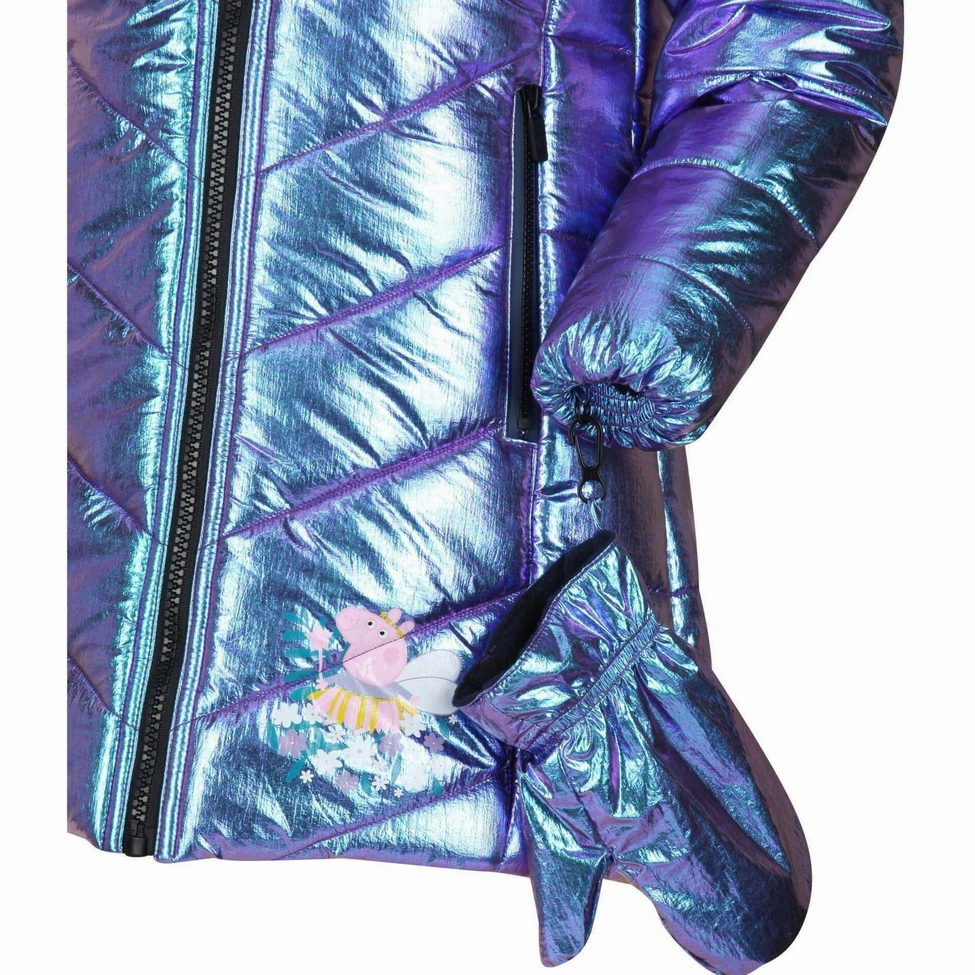 Regatta Peppa Pig Junior Padded Jacket - Purple Crisp Air Piece Modern Minimal