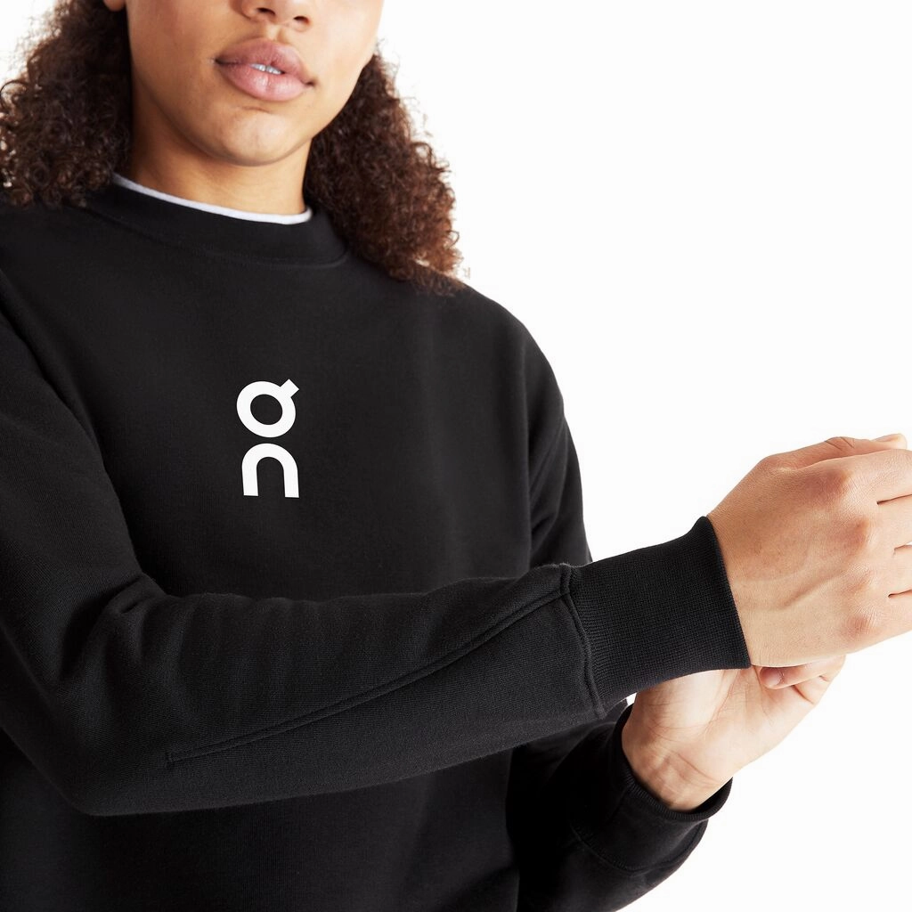 On Women's Club Crew Black Run Core Sprint Fit