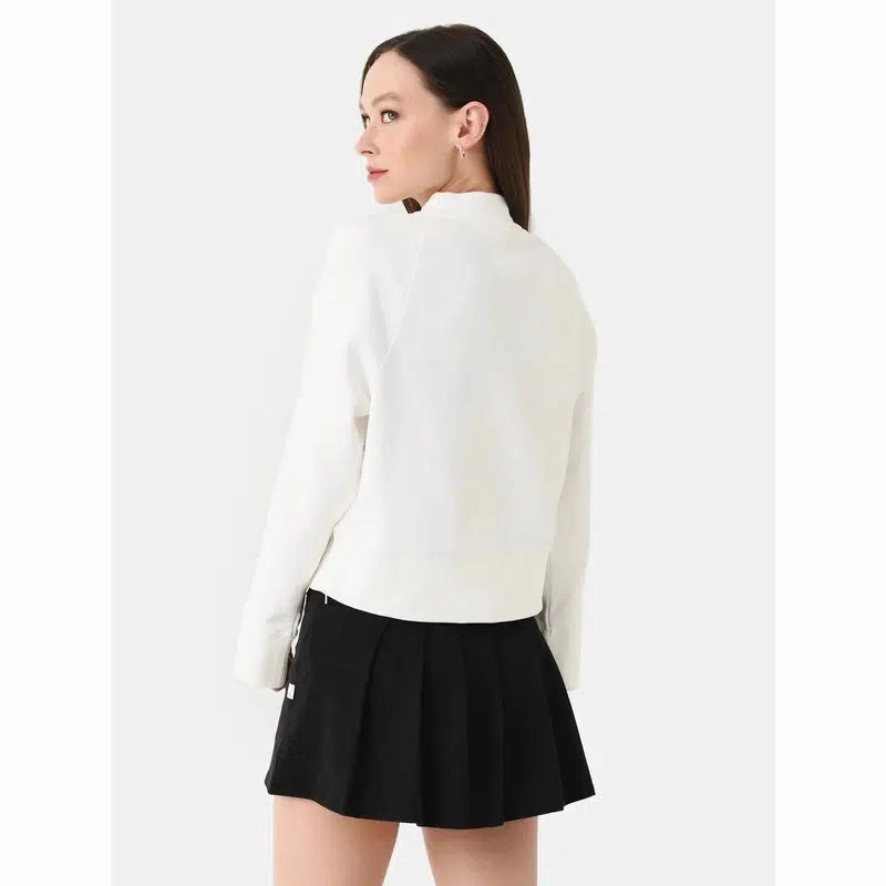 On Women's Crew Neck - Undyed-White ReinforcedStitching