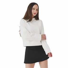 On Women's Crew Neck - Undyed-White CushionedSupport Cozy Wear