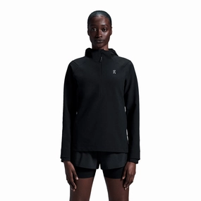 On Women's Pace Hoodie Black Virtual Mode