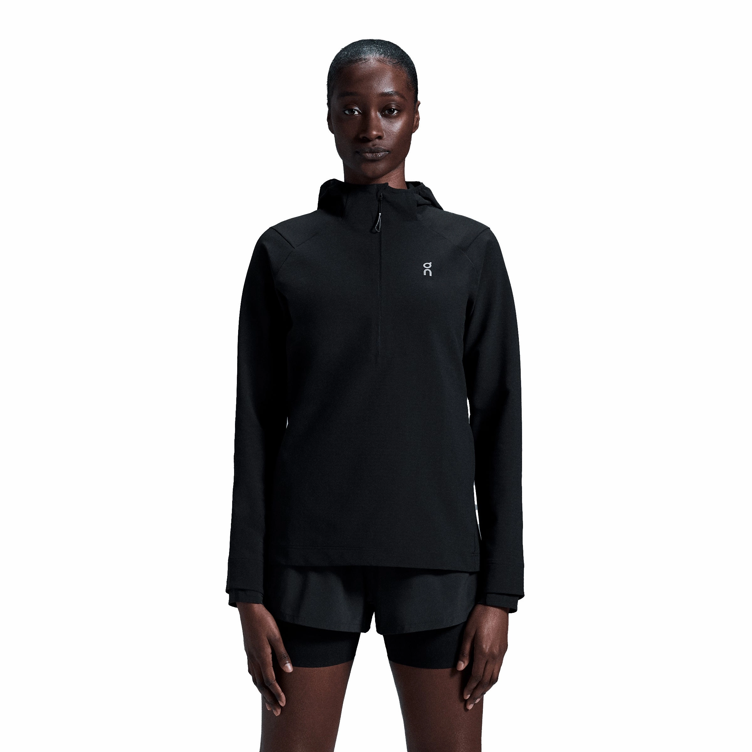 Modular Attachment System On Women's Pace Hoodie Black