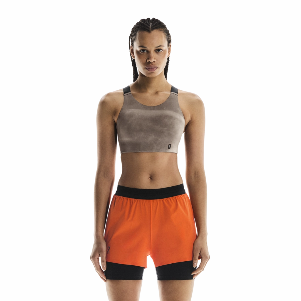 On Women's Performance Bra AOP Cinder / Black AllSeasonWear AllDayComfort