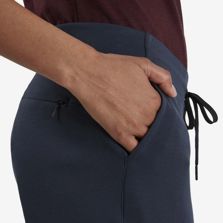 Trend Base ElasticCuffDesign On Women's Sweat Pants Navy