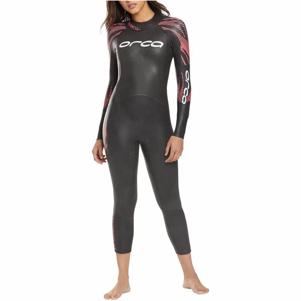 SeamlessTorsoConstruction MoldedArmGussets Orca Predator Womens Wetsuit - Black