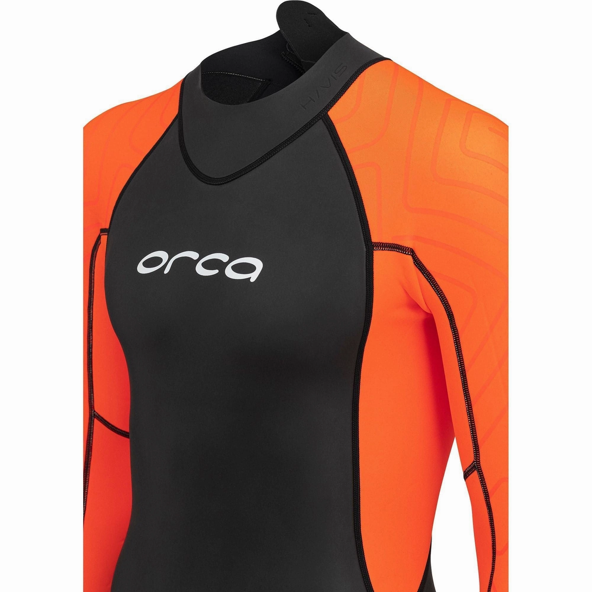slim fit Orca Vitalis Openwater Hi Vis Mens Wetsuit - Black